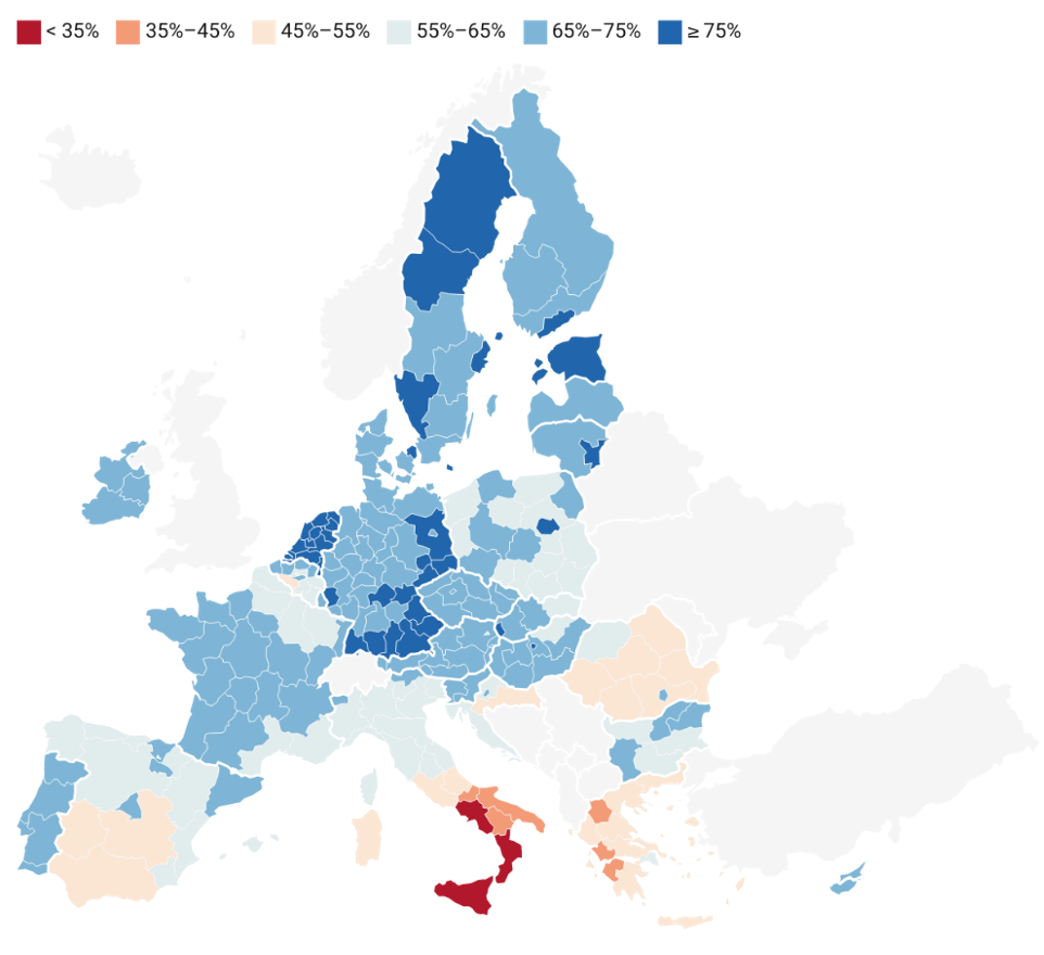 Occupazione femminile regionale